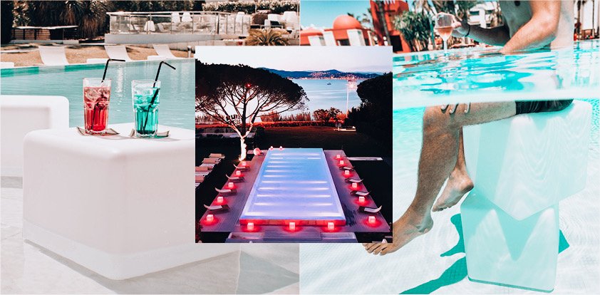 Lampe en forme de CUBE Waterproof Bluetooth SMART AND GREEN