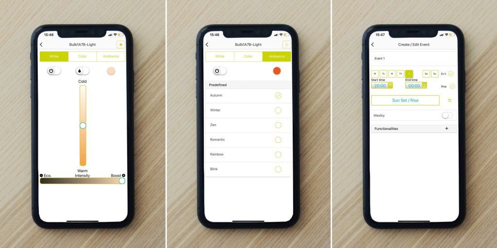 LED Lampe et Luminaires contrôlable par smartphone