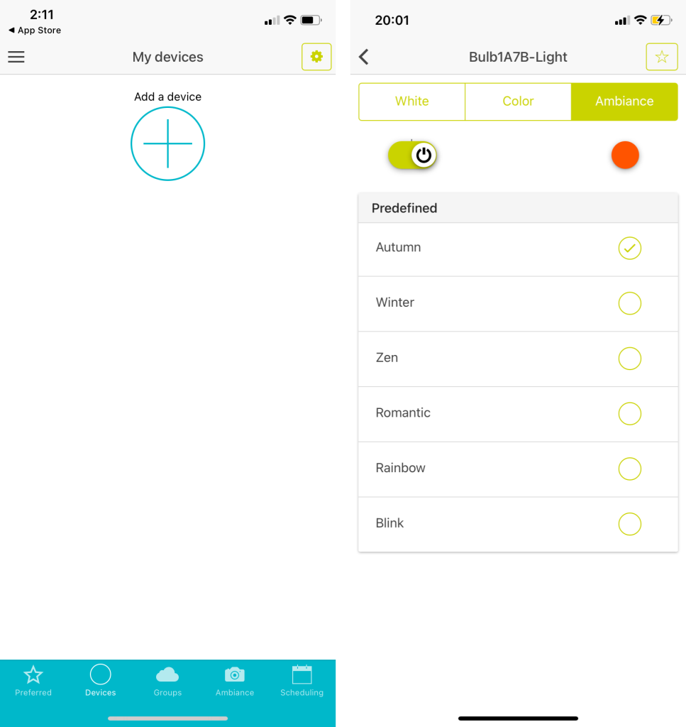 Application Smart Mesh pour contrôler ses luminaires
lampe contrôlable avec téléphone