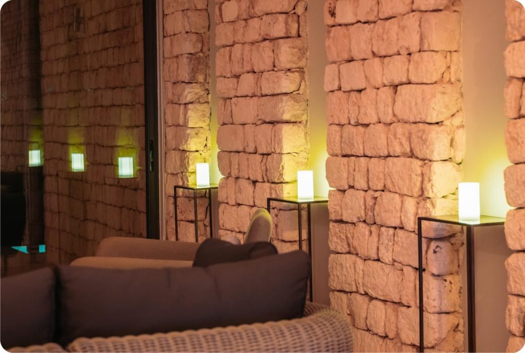 lampe de table en verre